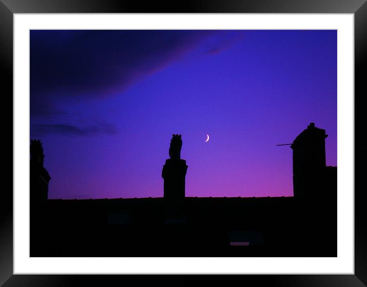 SLEEPY CHIMNEY POTS Framed Mounted Print by Jacque Mckenzie
