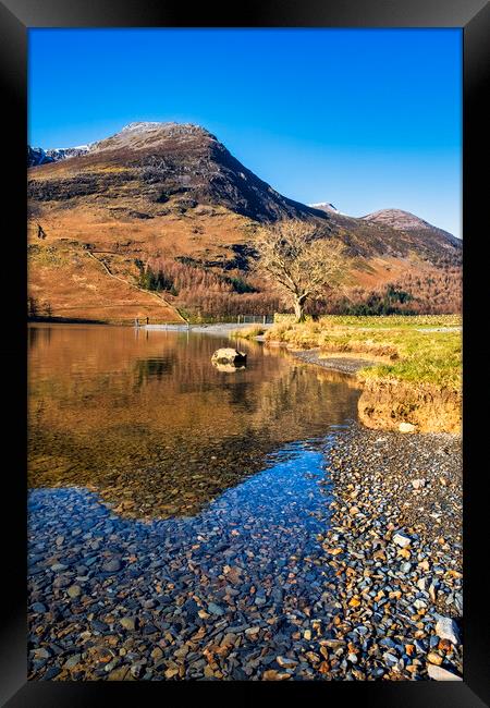 Winter Fishermen at Buttermere Framed Print by Tim Hill