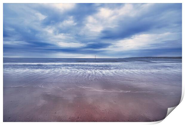 Filey seascape Print by Tim Hill