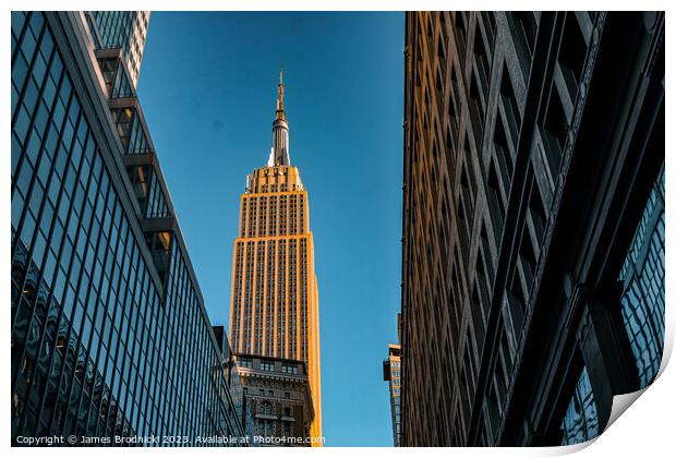 Empire State Building Print by James Brodnicki