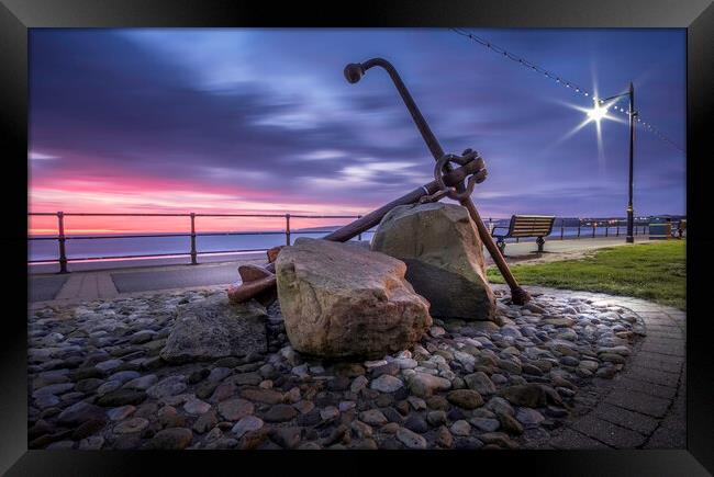 Filey Seafront Anchor Framed Print by Tim Hill
