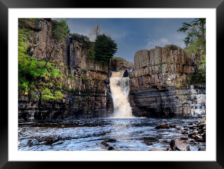 High Force Teesdale Framed Mounted Print by Steve Smith