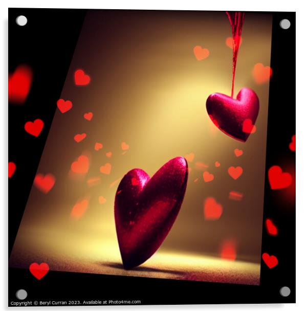 Heartfelt Valentines Day Gift Acrylic by Beryl Curran