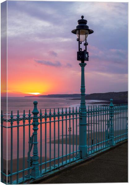 Majestic Sunrise over Scarborough South Bay Canvas Print by Tim Hill