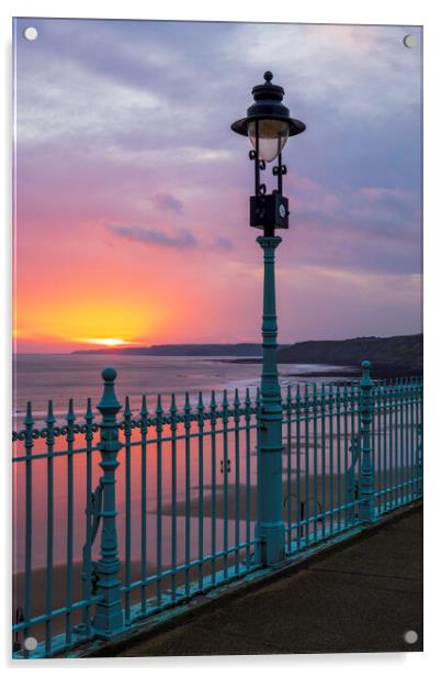 Majestic Sunrise over Scarborough South Bay Acrylic by Tim Hill