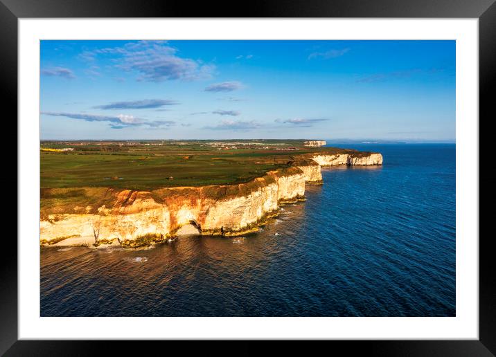Flamborough Head to Filey Brigg Framed Mounted Print by Tim Hill