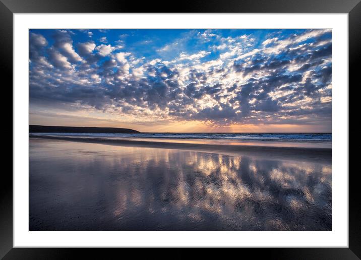 Filey Seascape Framed Mounted Print by Tim Hill