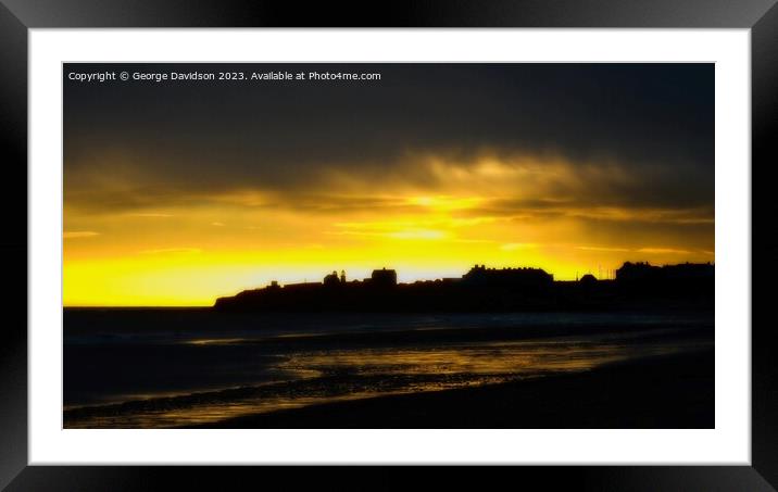 Morning Glow Framed Mounted Print by George Davidson