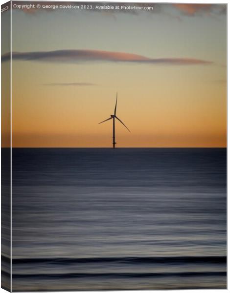 Power at Sea Canvas Print by George Davidson