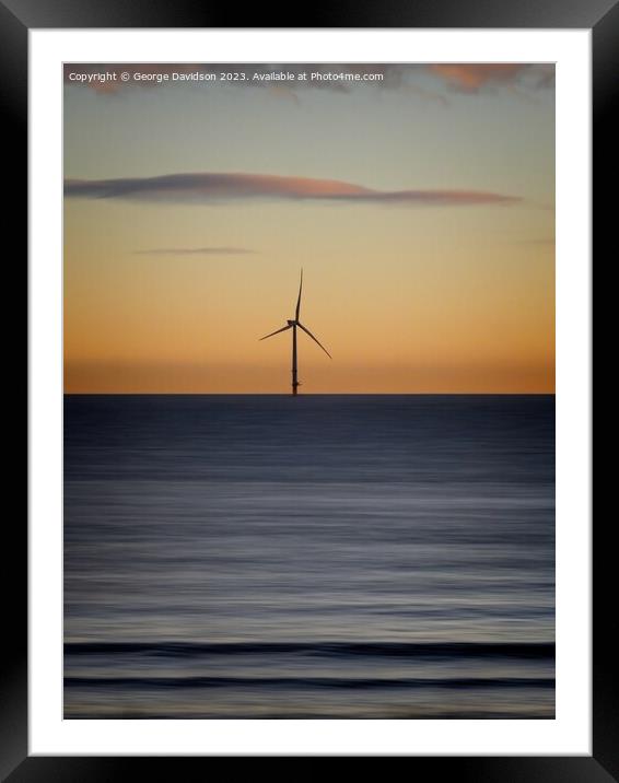 Power at Sea Framed Mounted Print by George Davidson