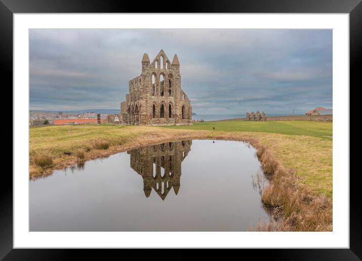 The Abbey Whitby Framed Mounted Print by Steve Smith