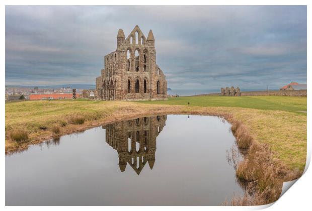 The Abbey Whitby Print by Steve Smith