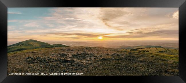 panorama Framed Print by Alex Brown