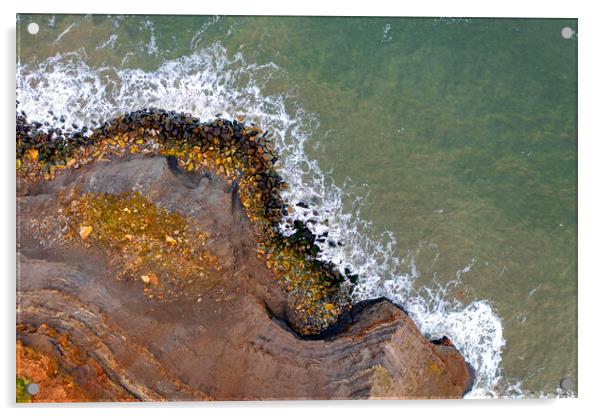 Whitby Coastline Acrylic by Steve Smith