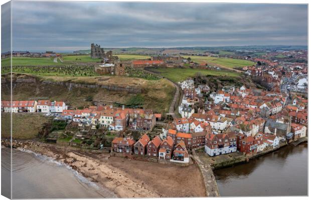 Whitby North Yorkshire Canvas Print by Steve Smith