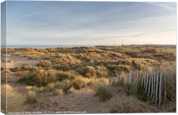 Wallasey Sand Dunes Canvas Print by Philip Brookes