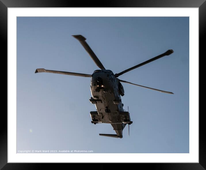 Military Action over Hastings. Framed Mounted Print by Mark Ward