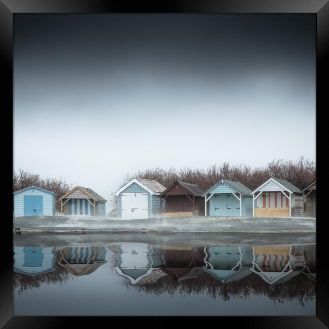 West Wittering Beach Huts Framed Print by Mark Jones