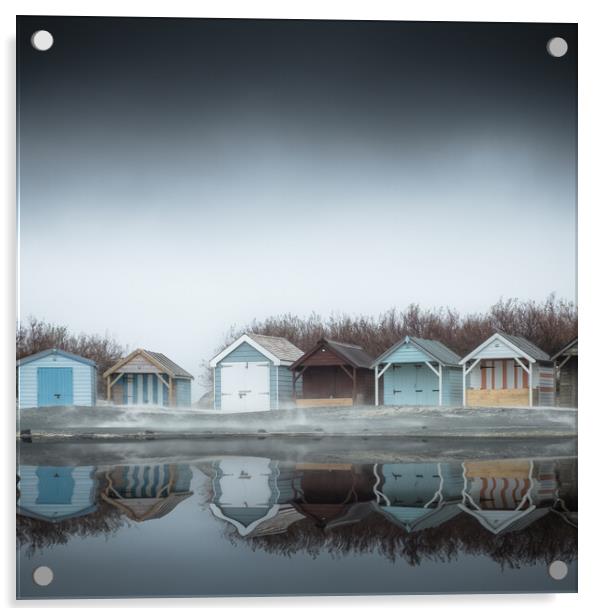 West Wittering Beach Huts Acrylic by Mark Jones