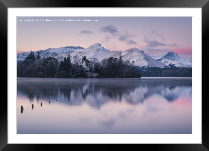 Catbells  Framed Mounted Print by Paul Andrews