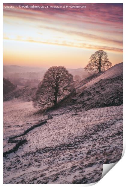 Chrome Hill Sunrise Print by Paul Andrews
