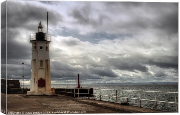 Chalmers Lighthouse, Anstruther Canvas Print by Kasia Design