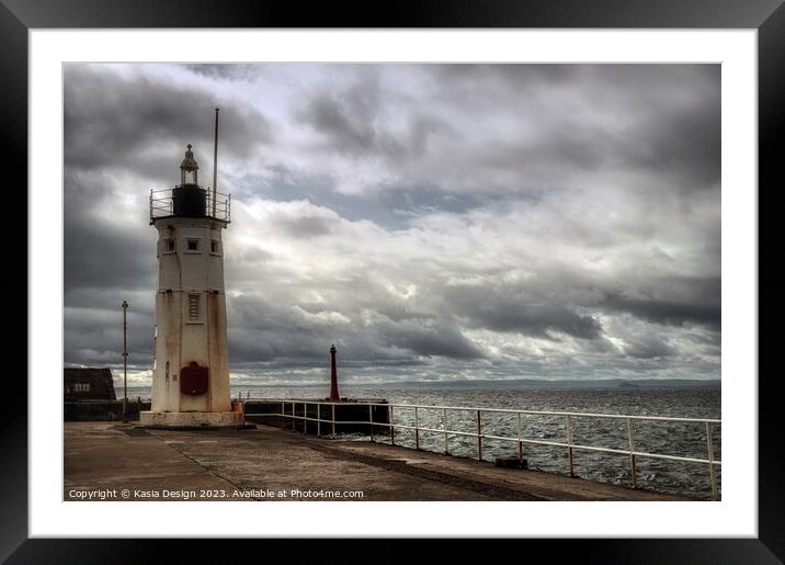 Chalmers Lighthouse, Anstruther Framed Mounted Print by Kasia Design