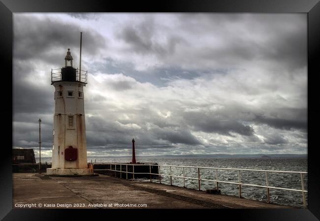 Chalmers Lighthouse, Anstruther Framed Print by Kasia Design