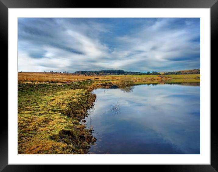 Redmires Reservoir, Peak District Framed Mounted Print by Darren Galpin