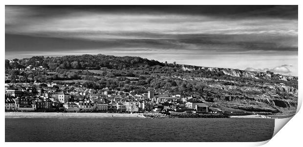 Lyme Regis Panorama Print by Darren Galpin
