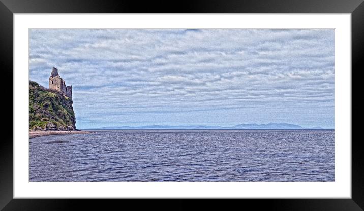 Greenan Castle, Ayr and Isle of Arran Framed Mounted Print by Allan Durward Photography