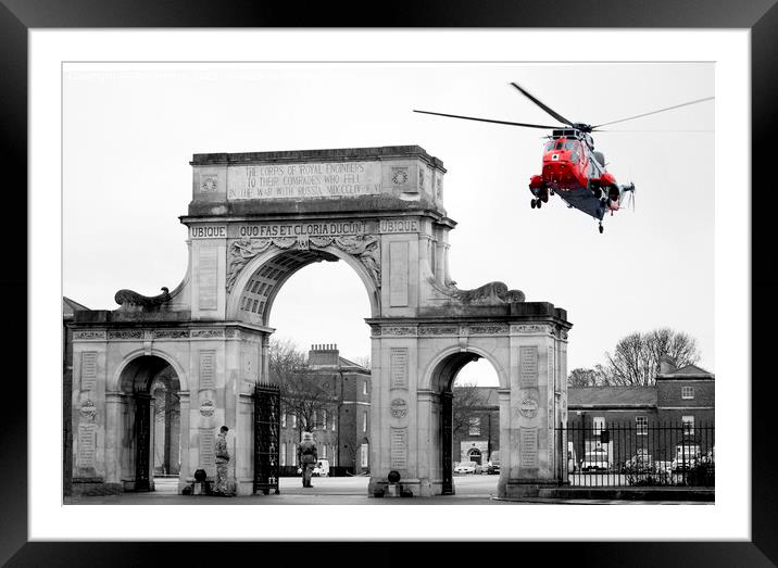 Sea King With Arch Framed Mounted Print by Paul Herron