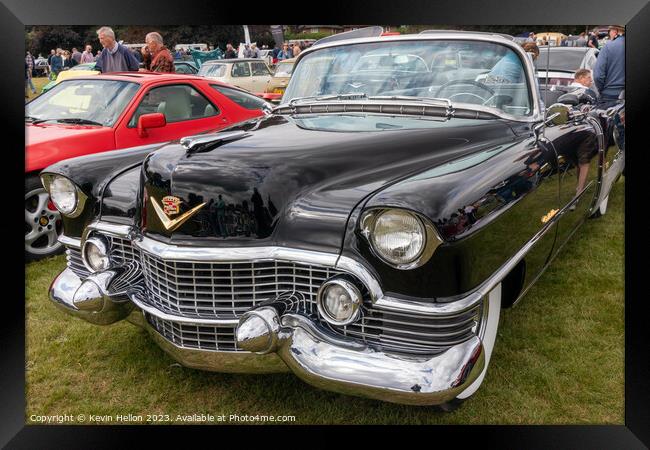 A black Series 62 Cadillac Convertible. Series 62 Framed Print by Kevin Hellon