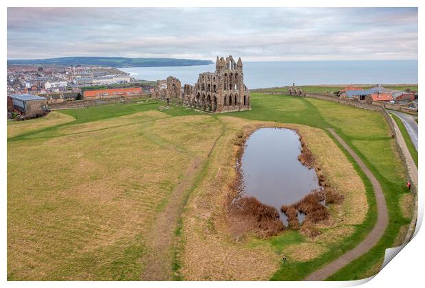The Abbey Whitby Print by Steve Smith