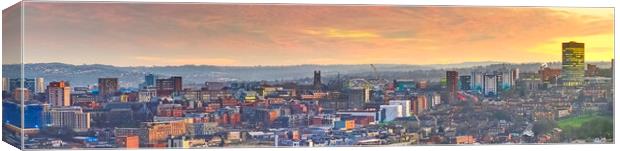 Sheffield Golden Hour Canvas Print by Alison Chambers