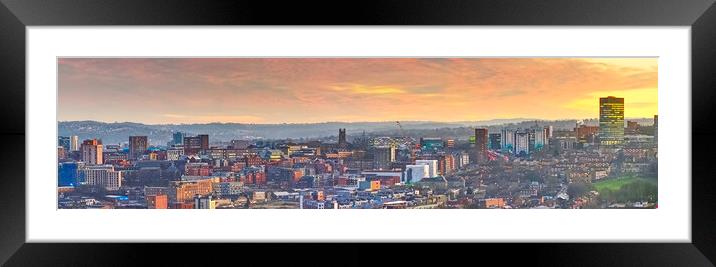 Sheffield Golden Hour Framed Mounted Print by Alison Chambers