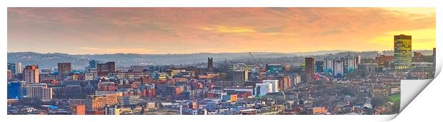 Sheffield Golden Hour Print by Alison Chambers