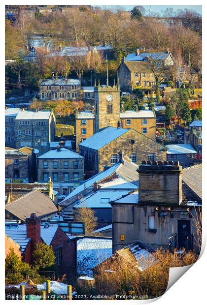 Holmfirth Print by Alison Chambers