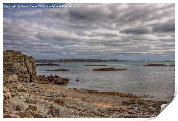 Serene Trearddur Bay  Print by Derek Daniel