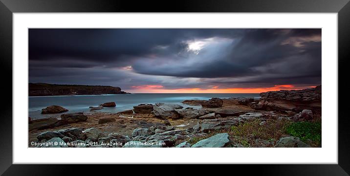 Rolling Cloud Framed Mounted Print by Mark Lucey