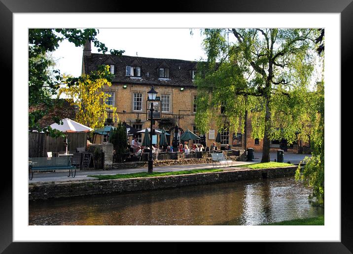 Old Manse Hotel Bourton on the Water Cotswolds Framed Mounted Print by Andy Evans Photos