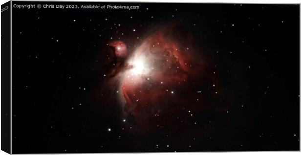 M42 The Orion Nebula Canvas Print by Chris Day