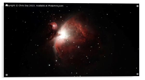 M42 The Orion Nebula Acrylic by Chris Day