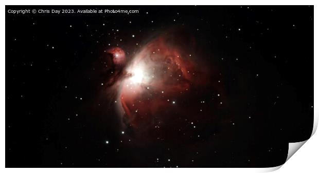 M42 The Orion Nebula Print by Chris Day