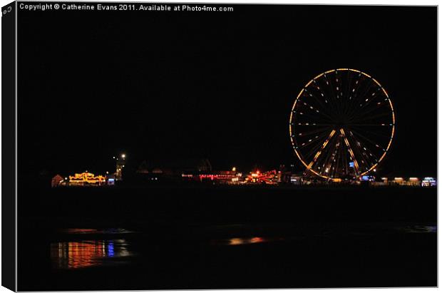 Central Pier, Blackpool Canvas Print by Catherine Fowler