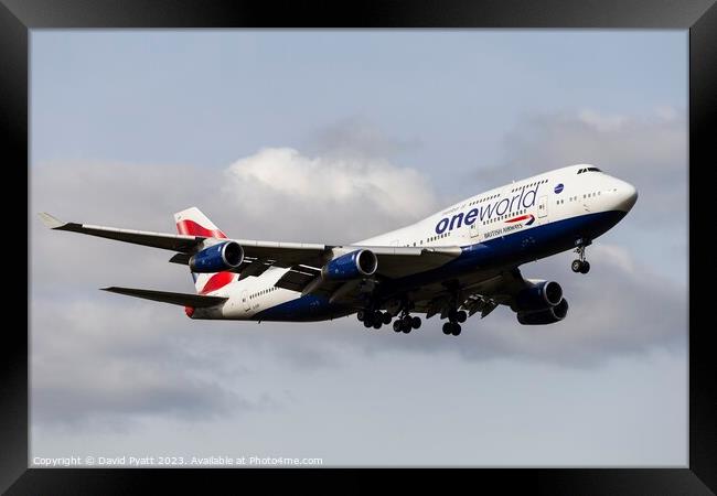  British Airways Boeing 747-436    Framed Print by David Pyatt