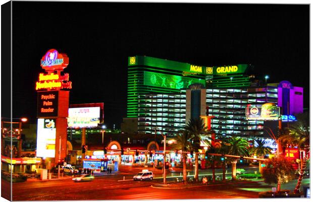 MGM Grand Hotel Las Vegas United States of America Canvas Print by Andy Evans Photos