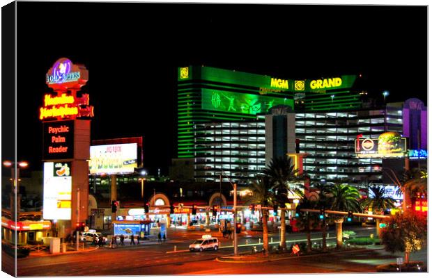MGM Grand Hotel Las Vegas United States of America Canvas Print by Andy Evans Photos