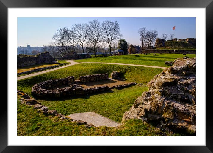 Pontefract Castle St Clements Church Framed Mounted Print by Tim Hill