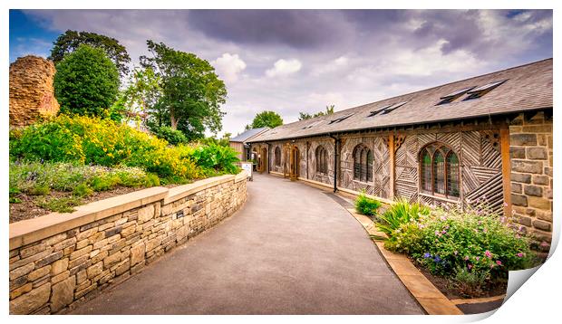 Pontefract Castle Cafe and Visitor Centre Print by Tim Hill